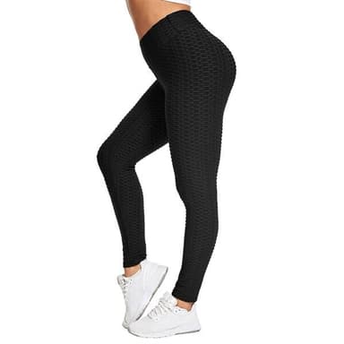 Scrunch Tights korkea vyötärö Large - Musta