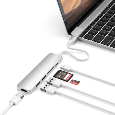 Satechi Slim USB-C MultiPort hubi V2 (hopea)
