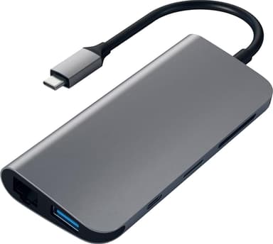 Satechi 9-in-1 USB-C hubi (avaruudenharmaa)