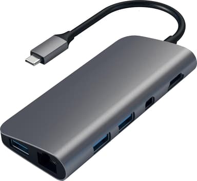 Satechi 9-in-1 USB-C hubi (avaruudenharmaa)