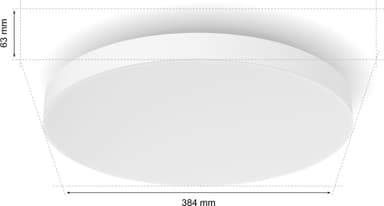 Philips Hue Datura S pyöreä kattovalaisin 48 W