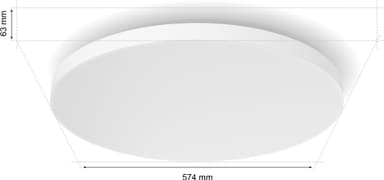 Philips Hue Datura XL pyöreä kattovalaisin 67 W