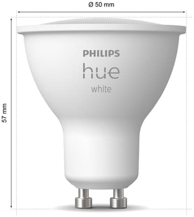 Philips Hue LED lamppu GU10 4,2 W (2 kpl)