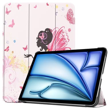 iPad Air 11 (2024) Kotelo Auto Herää / Nuku Kolminkertainen Taittojalusta Tabletin Suoja - Girl