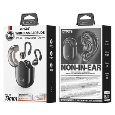 WEKOME Bluetooth Headset Semi-in Ear langattomat kuulokkeet - musta