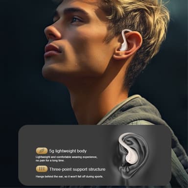 WEKOME Bluetooth Headset Semi-in Ear langattomat kuulokkeet - musta