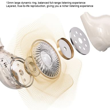 WEKOME Bluetooth Headset Semi-in Ear langattomat kuulokkeet - Beige