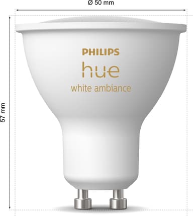 Philips Hue LED lamppu GU10 4,2 W (2 kpl)