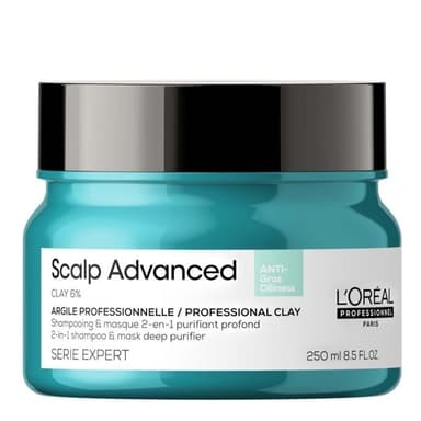 L'ORÉAL PARIS L'Oreal Professionnel Serie Expert Scalp Advanced Anti-Oiliness 2-in-1 Deep Purifier Clay Mask 250ml