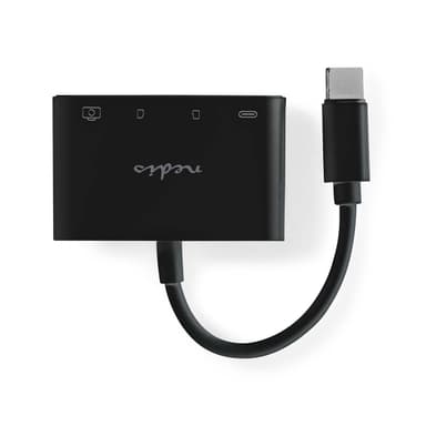 Nedis USB-keskitin | 1x USB-C™ | 1x USB A / 1x USB-C™ | 4-Porttinen port(s) | USB 2.0 | USB Virta | SD & MicroSD