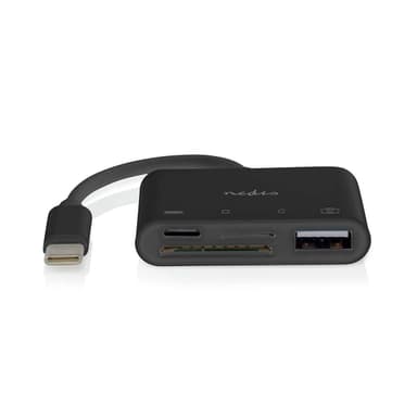Nedis USB-keskitin | 1x USB-C™ | 1x USB A / 1x USB-C™ | 4-Porttinen port(s) | USB 2.0 | USB Virta | SD & MicroSD