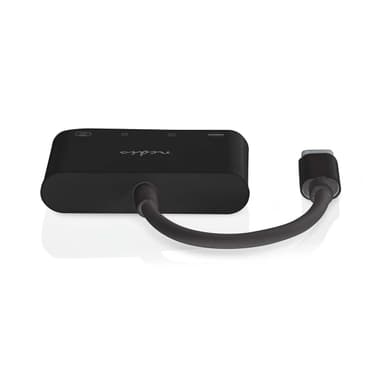Nedis USB-keskitin | 1x USB-C™ | 1x USB A / 1x USB-C™ | 4-Porttinen port(s) | USB 2.0 | USB Virta | SD & MicroSD