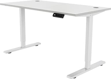 Piranha E-Base 120 korkeussäädettävä työpöytä (valkoinen)