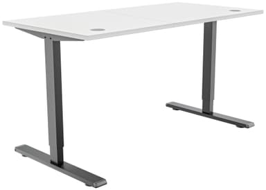 Piranha E-Base 120 korkeussäädettävä työpöytä (musta/valkoinen)