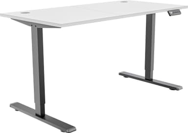 Piranha E-Base 120 korkeussäädettävä työpöytä (musta/valkoinen)