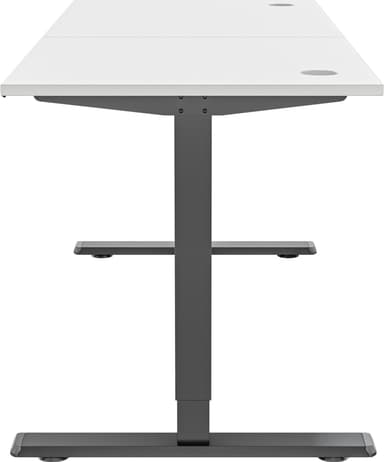 Piranha E-Base 140 korkeussäädettävä työpöytä (musta/valkoinen)