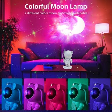 Astronaut Galaxy Starry Sky Light -projektori - USB-liitännäinen