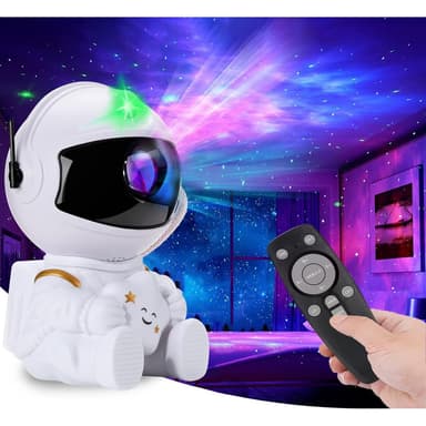 Astronautin yövalo / galaksivalaisin kaukosäätimellä - Nepula tähtitaivasprojektori