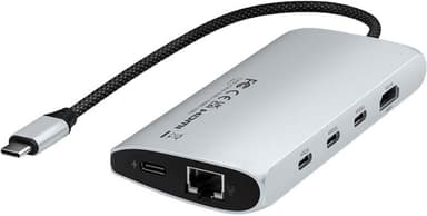 Satechi USB-C 8K Ethernet V3 Multiport USB hubi (hopea)