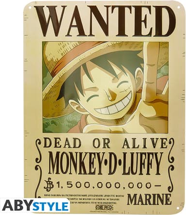 ABYStyle One Piece metallilevylelu (Monkey D Luffy)