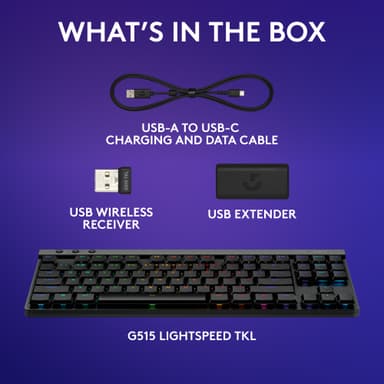 Logitech G G515 pelinäppäimistö (lineaarinen, musta)