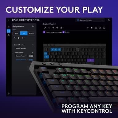 Logitech G G515 pelinäppäimistö (lineaarinen, musta)