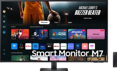 Samsung Smart Monitor M7 43" näyttö (musta)