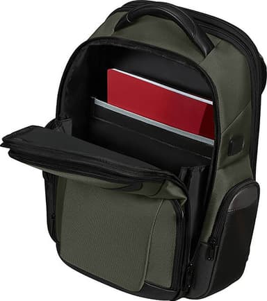 Samsonite Backpack PRO DLX6 15,6" Expand reppu kannettavalle (vihreä)