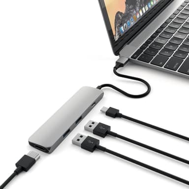 Satechi Type-C Slim Multi-port Adapter 4K Space Gray
