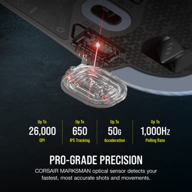 Corsair M75 RGB langaton pelihiiri (musta)