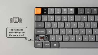 Keychron K5 MAX langaton näppäimistö (Red kytkimet)