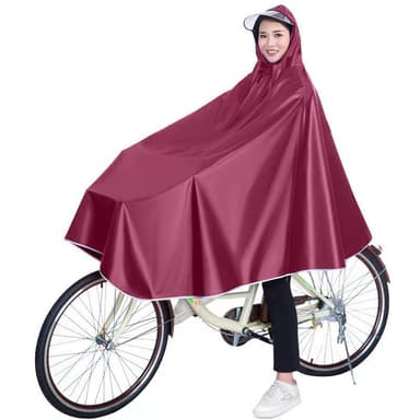 Vedenpitävä sadeponcho Punainen