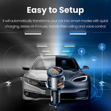 FM-lähetin Bluetooth-lähetin nopealla latauksella