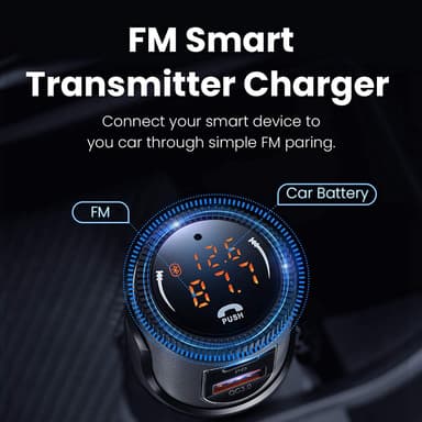 FM-lähetin Bluetooth-lähetin nopealla latauksella