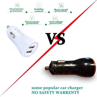 Autolaturi 5V / 2.4A Dual USB, LED