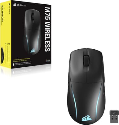 Corsair M75 RGB langaton pelihiiri (musta)