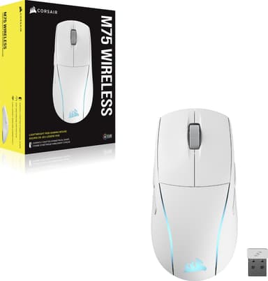 Corsair M75 RGB langaton pelihiiri (valkoinen)