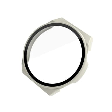 Suojakuori näytönsuojalla Huawei Watch GT3 Pro/Porschelle (46mm) Valkoinen