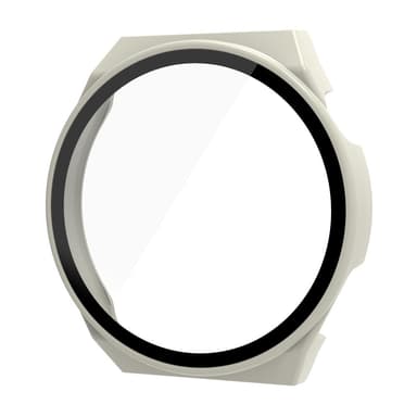 Suojakuori näytönsuojalla Huawei Watch GT3 Pro/Porschelle (46mm) Valkoinen