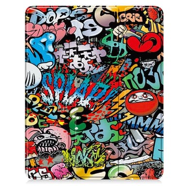 iPad Air 13 (2024) Kolminkertainen Teline Tabletin Suojakuori Kynäpidikkeellä - Graffiti