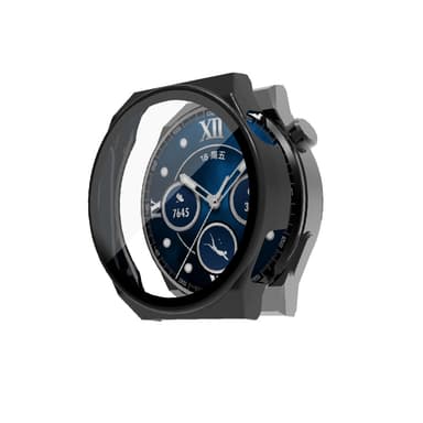 Suojakuori näytönsuojalla Huawei Watch GT3 Pro/Porschelle (46mm) Musta