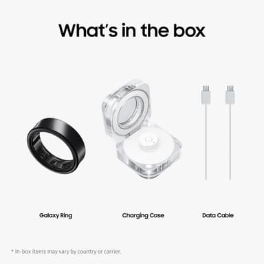 Samsung Galaxy Ring älysormus koko 15 (musta)