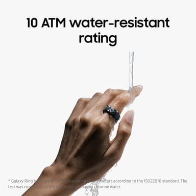 Samsung Galaxy Ring älysormus koko 15 (musta)