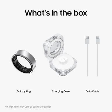 Samsung Galaxy Ring älysormus koko 15 (hopea)