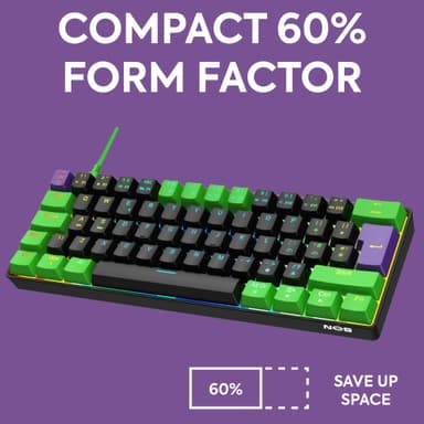NOS C-450 Mini PRO RGB pelinäppäimistö (Riddle)