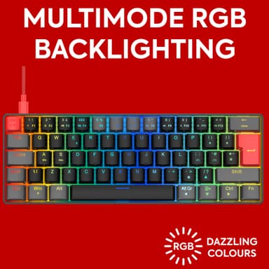 NOS C-450 Mini PRO RGB pelinäppäimistö (Late Night)