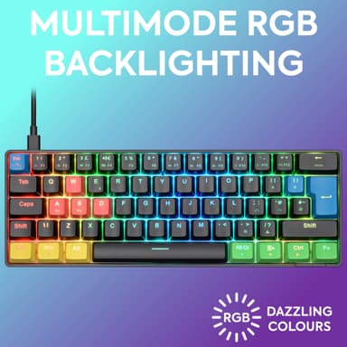 NOS C-450 Mini PRO RGB pelinäppäimistö (Tetriz)