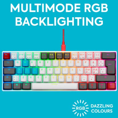 NOS C-450 Mini PRO RGB pelinäppäimistö (Tilt)