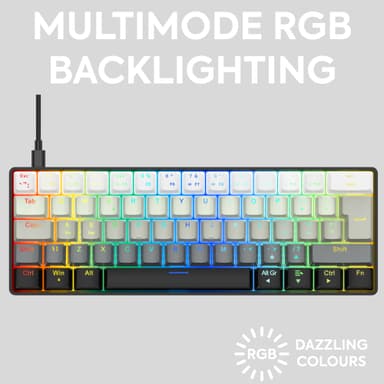 NOS C-450 Mini PRO RGB pelinäppäimistö (Shader)