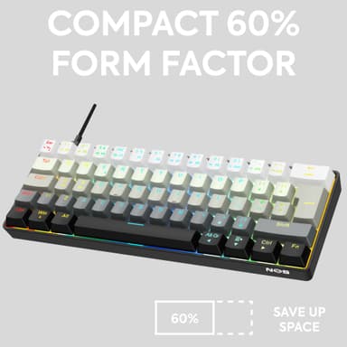 NOS C-450 Mini PRO RGB pelinäppäimistö (Shader)